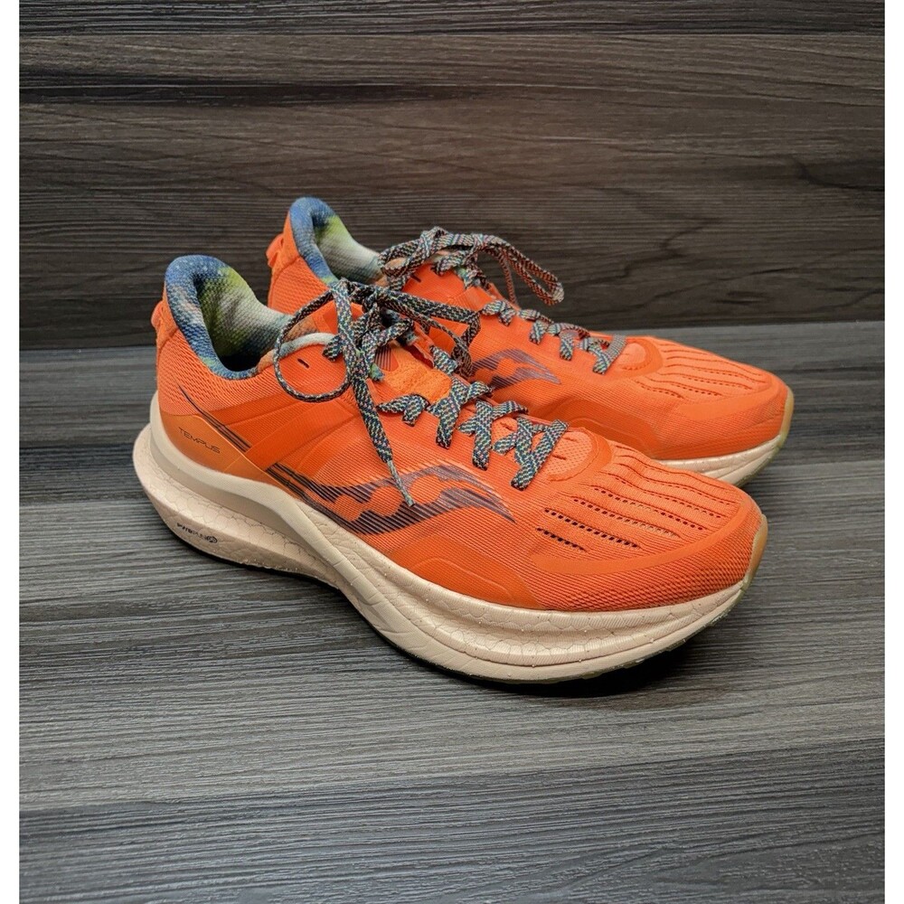 Saucony Tempus Womens 8.5 Campfire Orange PWRRUN PB Running Shoes S10720-45